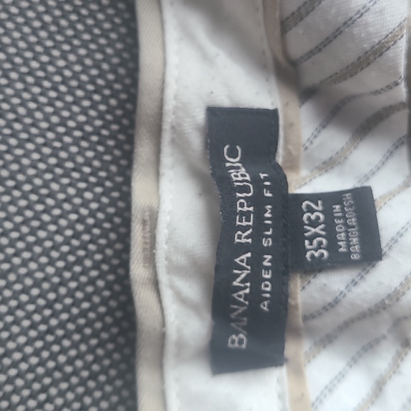 Banana Republic Aiden Slim Fit Chino Pants 35x32 - Picture 3 of 4